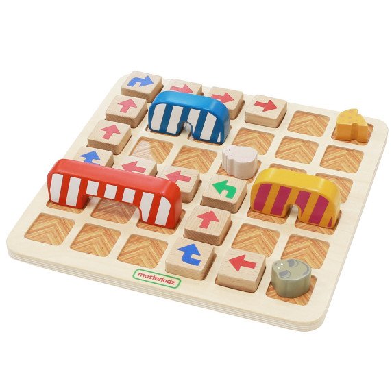 MASTERKIDZ Ankstyvasis mokymasis Programavimo Puzzle žaidimas Rask kelią į sūrį!