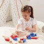 VIGA Mediniai statybiniai žaidimai 3D Montessori blokai