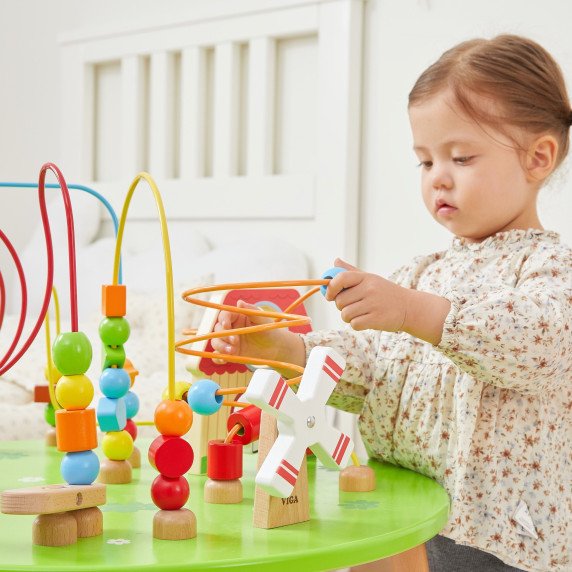 Viga Medinis Mokomasis Jutiklinis Stalas Susipynęs XXL Montessori