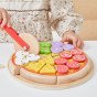 VIGA Medinis Picos Pjaustytuvas Virtuvės Rinkinys 27 Dalys Vaikams nuo 18 mėn.