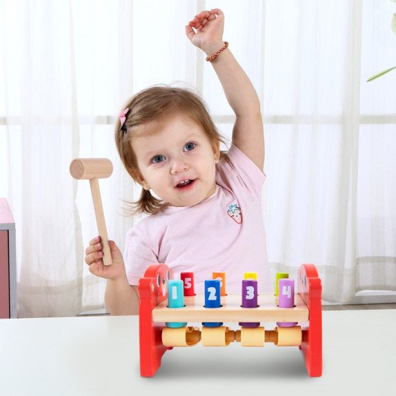 TOOKY TOY Spalvingas medinis smuikavimo žaislas