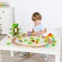 TOOKY TOY Medinis Magnetinis Traukinys Su Dinozaurais + Figūromis