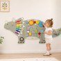 VIGA Triceratops Dinosaur Activity Wall Panel 18 m+