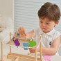 VIGA Medinis skalbinių rinkinys Drabužių džiovintuvas Drabužių spaustuvai Montessori 27 vnt.