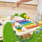 Kopija VIGA medinis edukacinis krokodilas su stūmikliu 12 į 1