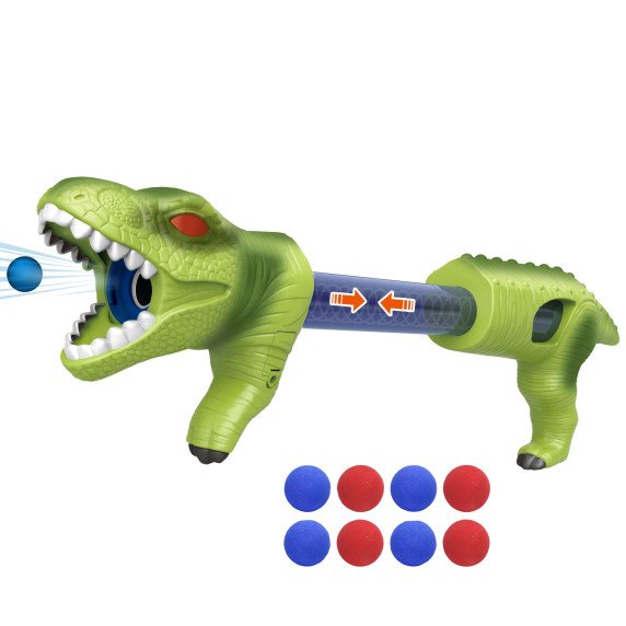 WOOPIE Balių šautuvas putplasčio ginklai Automatinis išmetimo Dinosauras 9 vnt.