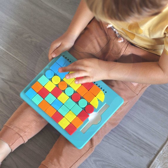 WOOPIE Magnetinis puzzle 2 į 1 Magnetinė piešimo lenta su 112 detalių.