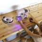 WOOPIE 2-in-1 rinkinys mažų buitinės technikos prietaisų: Siuvimo mašina su lygintuvu ir purkštuvu