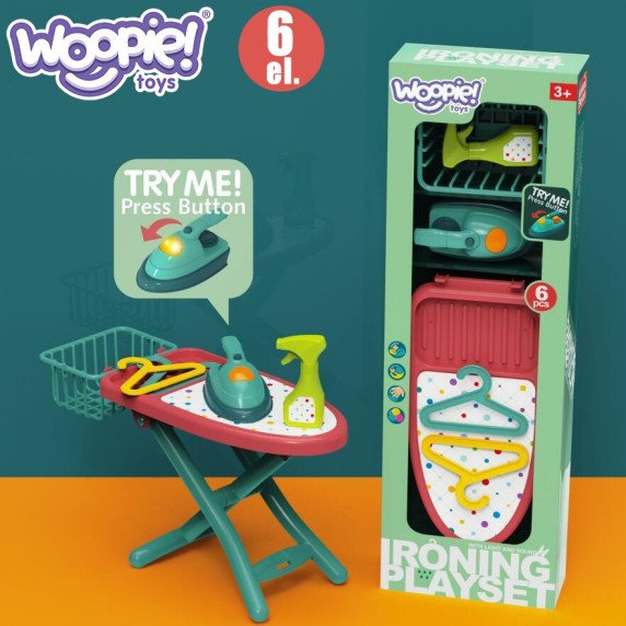 WOOPIE 6-iš-1 lyginimo rinkinys, lentą ir lygintuvą