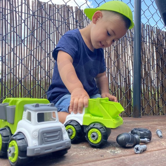 WOOPIE DIY konstrukcijos rinkinys Automobilis sunkvežimis Šalmas Skubintuvas AKC Montavimas 6 vnt.