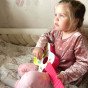 WOOPIE Akiški gitara vaikams, rožinė, 55 cm