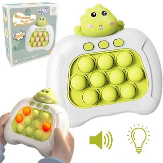 WOOPIE POP IT žaidimas Elektrinis Anti-Stress Arkadinis Žalias Dinozauras