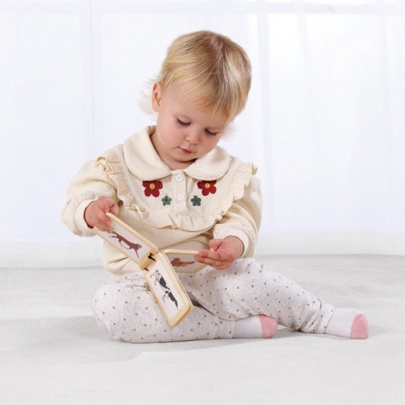 WOOPIE ŽALIA Dėžė XXL Montessori švietimo 6-ių-1 Sąranka 7-8 Mėnesiai 26 dalių FSC