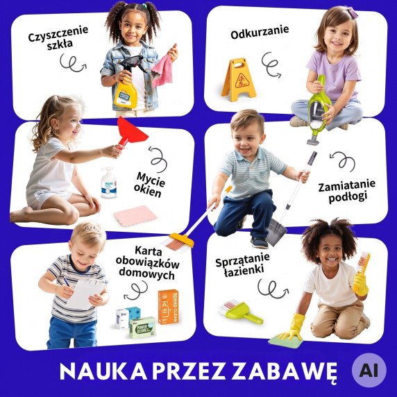 Woopie vaikų valymo rinkinys vežimėlyje siurblys priedai XXL, 22 vnt