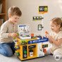 WOOPIE Mini Market Interaktyvus Kasa Skeneris Priedai Garsai Šviesa