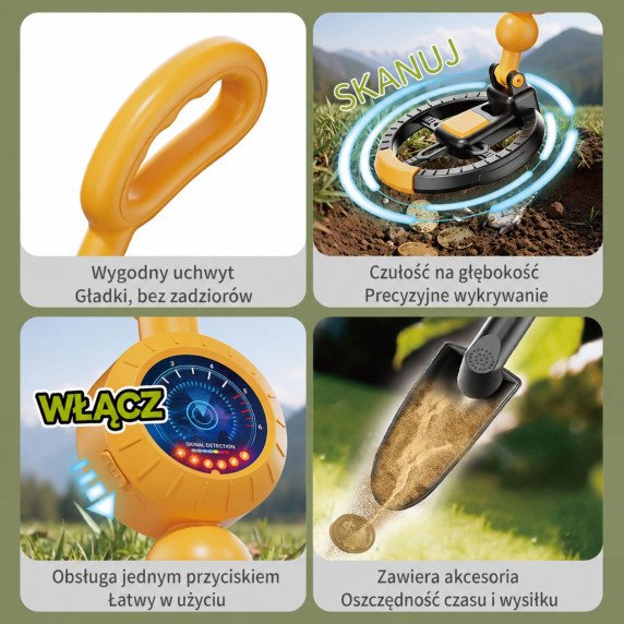 WOOPIE Metalo Detektorius vaikams Tyrinėjimo Kastelis Lobiui