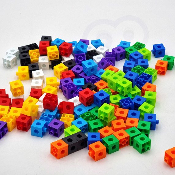 WOOPIE Matematikos galvosūkis Žaidimas Statybiniai Blokai + Raštai 148 vnt.