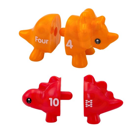 WOOPIE Montessori mokymasis Skaičiavimas Spalvos Rinkinys Dinozaurai susidėlioti 
