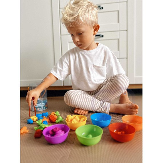 WOOPIE Montessori Edukacinė žaidimo spalvų rušiavimo jūrų žemė žaidimo 64 vnt.
