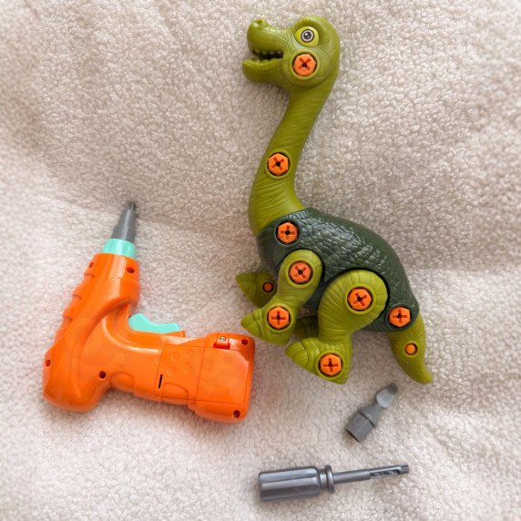 WOOPIE Dinozaurų rinkinys su sukimu + gręžtuvas, 31 vnt.