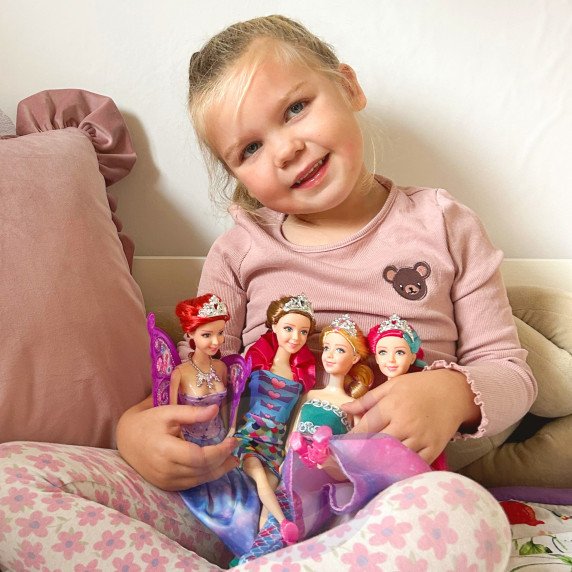 WOOPIE rinkinys, skirtas 4 burtinėms princesėms - 4 viename lėlių dėžė su priedais