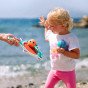 WOOPIE GREEN Velcro žaidimas CATCH BALL Arcade Shark Paddle + 2 žuvų kamuoliukai