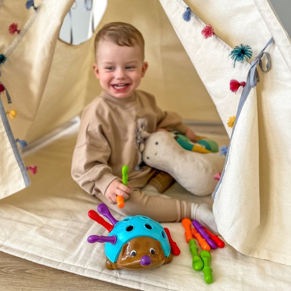 WOOPIE Šuntrūnas Rūšiuoklis Montessori Įgūdžių Žaidimas Mokymasis Skaičių ir Spalvų 4 viename