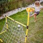WOOPIE 2-in-1 Krepšinio rinkinys: Futbolo vartai + kamuoliai ir pompa