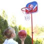 WOOPIE Laisvai stovinti krepšinio aikštelė su reguliuojamu aukščiu 90-170 cm + kamuolys