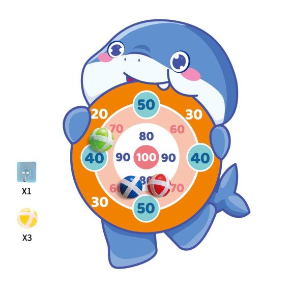 WOOPIE Velcro dartboard Shark Arcade žaidimas