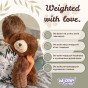 WOOPIE Svorio užkrautas žaislinis žaislas Teddy Bear Bruno Anti-stress Sensory Heavy Bear Pūkuotas žaislas 65cm 1500g