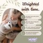 WOOPIE Minkštas Žaislas su Svorio Medžiaga Meškutis Fauluos Antistresinis Jutiminis Sunkus Meškute 65cm 1500g