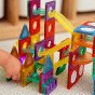 WOOPIE Magnetinė konstrukcijų rinkinio 3D šviesuolių takelio ugdymo lovos 105 vnt.