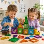 WOOPIE Magnetiniai statybiniai blokai 3D švietimo rinkinys pilis 30 vnt.
