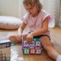 WOOPIE Magnetinės erdvinės blokai Mokomas raidės 70 gabalėlių