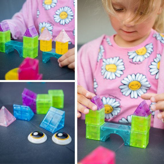 WOOPIE Magnetiniai Blokai 21 vnt. M Blokas Kūrybiškas Švietimas Dovana 3D