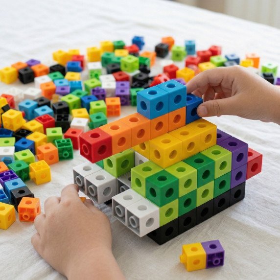 WOOPIE 3D Konstrukcijos Kubai 150 vnt.