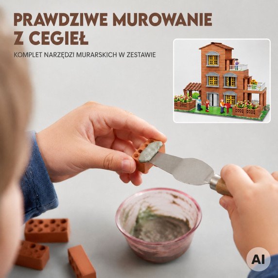 WOOPIE Plytinės vila statybos rinkinys 454 vnt. Mažas architektas