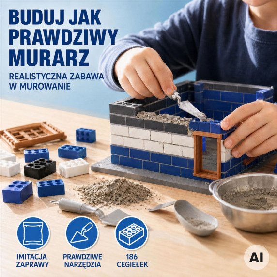 WOOPIE DIY policijos stoties plytelių rinkinys 186 vnt.