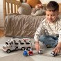 WOOPIE Kelioninis vilkikas su gaisrinės mašinyte, komplektas su 5 automobiliais - Greitasis gelbėjimo automobilis