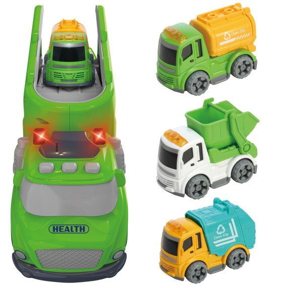 WOOPIE žalias automobilis beveik litera Miesto garsai ir šviesos efektai