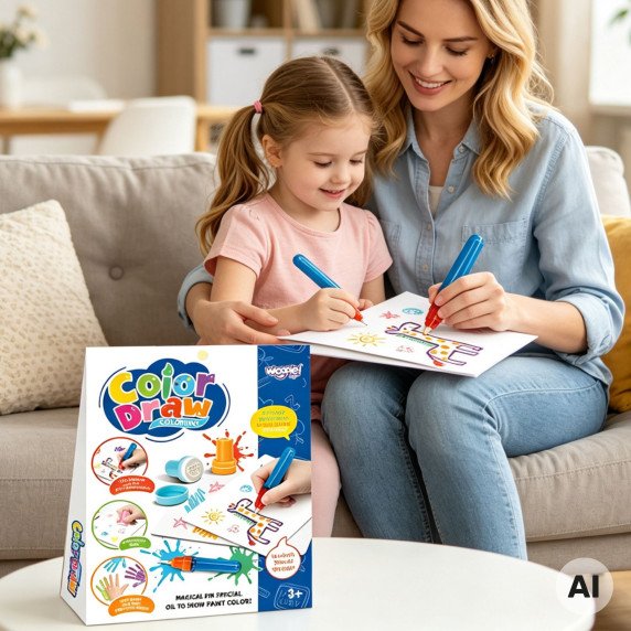 WOOPIE Magijos Paveikslėlių ir Antspaudų Rinkinys Kūrybinės Pramogos