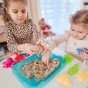 WOOPIE Kinetic Sand 0,5 kg stalo rinkinys su formomis