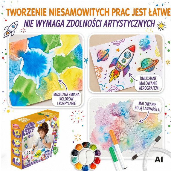 WOOPIE Kūrybinis Tapybos ir Rankdarbių Rinkinys 3 į 1 42 vnt.