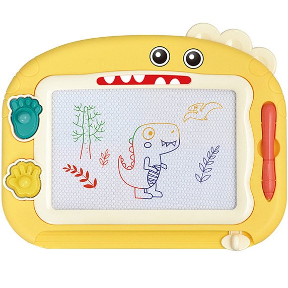 WOOPIE Magnetinis Spalvotas Markerių Lentai + 2 Dinozaurų Antspaudai
