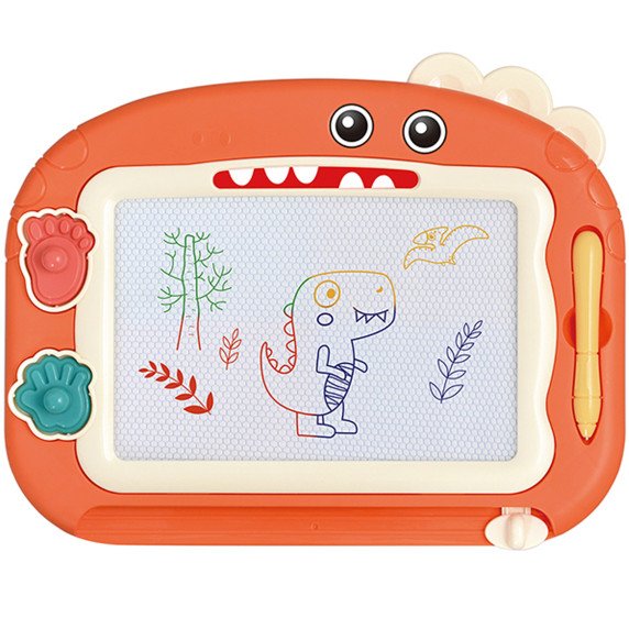 WOOPIE Magnetinis Spalvotas Markerio Lenta + 2 Dinozaurų Antspaudai