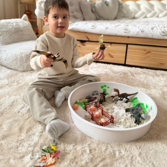 Dinozaurų figūrų rinkinys WOOPIE, 40 vnt.