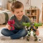 WOOPIE Transformuojantys Robotai 4-in-1 Mušamųjų Automobilių Rinkinys