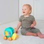 WOOPIE 4-in-1 vilkikas šikšnosparnių, cimbalių, pojūčių ratų, paleidimo sviedinio + mažas automobilis