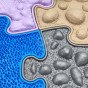 WOOPIE Jutiminė antklodė Ortopedinis Puzzle 8 dalys VERSIJA-1A
